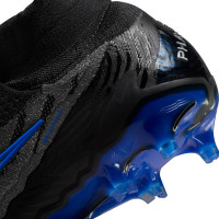 Nike Phantom GX Elite DF Gras Voetbalschoenen (FG) Zwart Blauw
