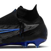 Nike Phantom GX Elite DF Gras Voetbalschoenen (FG) Zwart Blauw