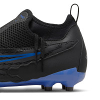 Nike Phantom GX Academy Dynamic Fit Gras / Kunstgras Voetbalschoenen (MG) Kids Zwart Blauw