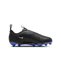 Nike Phantom GX Academy Gras / Kunstgras Voetbalschoenen (MG) Kids Zwart Blauw