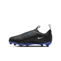 Nike Phantom GX Academy Gras / Kunstgras Voetbalschoenen (MG) Kids Zwart Blauw