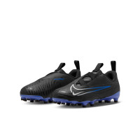 Nike Phantom GX Academy Gras / Kunstgras Voetbalschoenen (MG) Kids Zwart Blauw