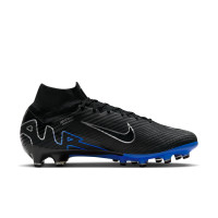 Nike Zoom Mercurial Superfly 9 Elite Artificial Grass Football Shoes (AG) Black Blue White