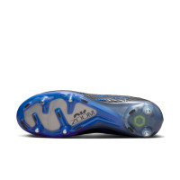 Nike Zoom Mercurial Vapor 15 Elite IJzeren-Nop Voetbalschoenen (SG) Anti-Clog Zwart Blauw