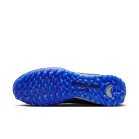 Nike Zoom Mercurial Vapor 15 Pro Turf Voetbalschoenen (TF) Zwart Blauw