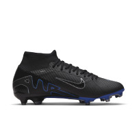 Nike Zoom Mercurial Superfly 9 Academy Grass/Artificial Grass Football Shoes (MG) Black Blue White