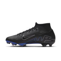 Nike Zoom Mercurial Superfly 9 Academy Grass/Artificial Grass Football Shoes (MG) Black Blue White