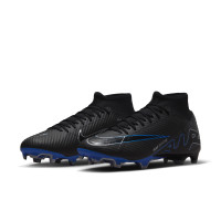 Nike Zoom Mercurial Superfly 9 Academy Grass/Artificial Grass Football Shoes (MG) Black Blue White