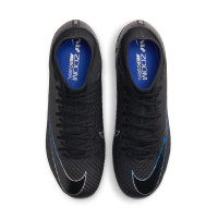 Nike Zoom Mercurial Superfly 9 Academy Gras / Kunstgras Voetbalschoenen (MG) Zwart Blauw Wit