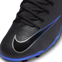 Nike Mercurial Superfly 9 Club Grass/Artificial Grass Football Shoes (MG) Kids Black Blue White