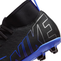 Nike Mercurial Superfly 9 Club Grass/Artificial Grass Football Shoes (MG) Kids Black Blue White