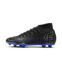 Nike Mercurial Superfly 9 Club Grass/Artificial Grass Football Shoes (MG) Black Blue White
