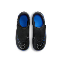 Nike Mercurial Vapor 15 Club Velcro Gras / Kunstgras Voetbalschoenen (MG) Kleuters Zwart Blauw Wit