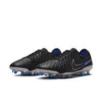 Nike Tiempo Legend 10 Pro Gras Voetbalschoenen (FG) Zwart Blauw