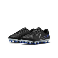 Nike Tiempo Legend 10 Club Grass/Artificial Grass Football Shoes (MG) Kids Black Blue