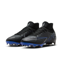 Nike Zoom Mercurial Superfly 9 Pro Grass Football Shoes (FG) Black Blue White