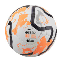 Nike Premier League Pitch Voetbal Maat 5 2023-2024 Wit Oranje Zwart