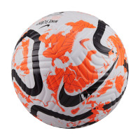 Nike Premier League Flight Voetbal Maat 5 2023-2024 Wit Oranje Zwart