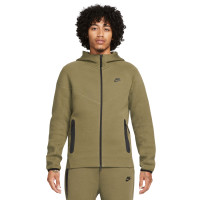 Nike Tech Fleece Vest Sportswear Olijfgroen Zwart