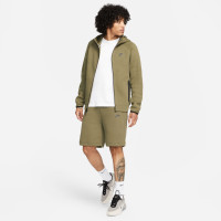 Nike Tech Fleece Vest Sportswear Olijfgroen Zwart