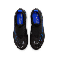 Nike Zoom Mercurial Superfly 9 Pro Veterloze Gras Voetbalschoenen (FG) Kids Zwart Blauw Wit