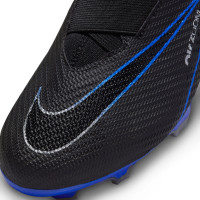 Nike Zoom Mercurial Superfly 9 Pro Veterloze Gras Voetbalschoenen (FG) Kids Zwart Blauw Wit