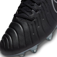 Nike Tiempo Legend 10 Elite IJzeren-Nop Voetbalschoenen (SG) Anti-Clog Zwart Blauw