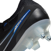 Nike Tiempo Legend 10 Elite IJzeren-Nop Voetbalschoenen (SG) Anti-Clog Zwart Blauw