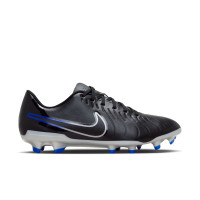 Nike Tiempo Legend 10 Club Grass/Artificial Grass Football Shoes (MG) Black Blue