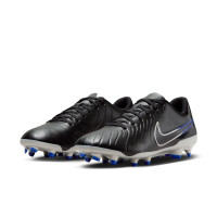 Nike Tiempo Legend 10 Club Grass/Artificial Grass Football Shoes (MG) Black Blue