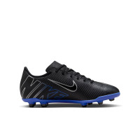 Nike Mercurial Vapor Club 15 Grass/Artificial Grass Football Shoes (MG) Kids Black Blue White