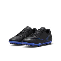 Nike Mercurial Vapor Club 15 Grass/Artificial Grass Football Shoes (MG) Kids Black Blue White