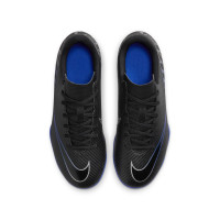 Nike Mercurial Vapor Club 15 Grass/Artificial Grass Football Shoes (MG) Kids Black Blue White