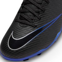 Nike Mercurial Vapor Club 15 Grass/Artificial Grass Football Shoes (MG) Kids Black Blue White