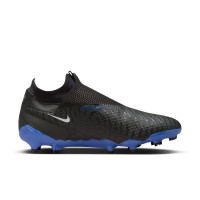 Nike Phantom GX Academy Dynamic Fit Grass/Artificial Grass Football Shoes (MG) Black Blue