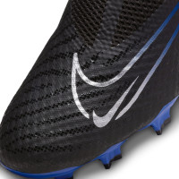 Nike Phantom GX Academy Dynamic Fit Gras / Kunstgras Voetbalschoenen (MG) Zwart Blauw