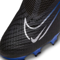 Nike Phantom GX Academy Dynamic Fit Grass/Artificial Grass Football Shoes (MG) Black Blue