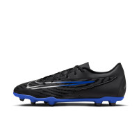 Nike Phantom GX Club Gras / Kunstgras Voetbalschoenen (MG) Zwart Blauw