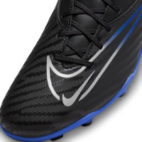 Nike Phantom GX Club Gras / Kunstgras Voetbalschoenen (MG) Zwart Blauw