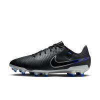 Nike Tiempo Legend 10 Academy Grass/Artificial Grass Football Shoes (MG) Black Blue