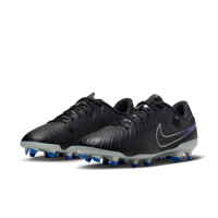 Nike Tiempo Legend 10 Academy Grass/Artificial Grass Football Shoes (MG) Black Blue