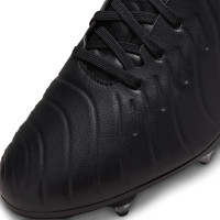 Nike Tiempo Legend 10 Academy IJzeren-Nop Voetbalschoenen (SG) Anti-Clog Zwart Blauw