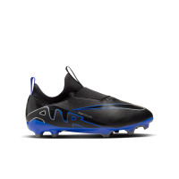 Nike Zoom Mercurial Vapor 15 Academy Grass/Artificial Grass Football Shoes (MG) Kids Black Blue