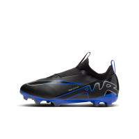 Nike Zoom Mercurial Vapor 15 Academy Grass/Artificial Grass Football Shoes (MG) Kids Black Blue