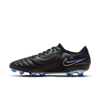 Nike Tiempo Legend 10 Elite Grass Football Shoes (FG) Black Blue