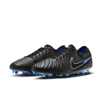 Nike Tiempo Legend 10 Elite Gras Voetbalschoenen (FG) Zwart Blauw