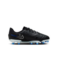 Nike Tiempo Legend 10 Academy Grass/Artificial Grass Football Shoes (MG) Kids Black Blue