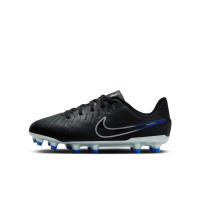 Nike Tiempo Legend 10 Academy Grass/Artificial Grass Football Shoes (MG) Kids Black Blue