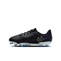 Nike Tiempo Legend 10 Academy Grass/Artificial Grass Football Shoes (MG) Kids Black Blue