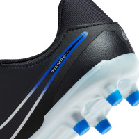 Nike Tiempo Legend 10 Academy Grass/Artificial Grass Football Shoes (MG) Kids Black Blue